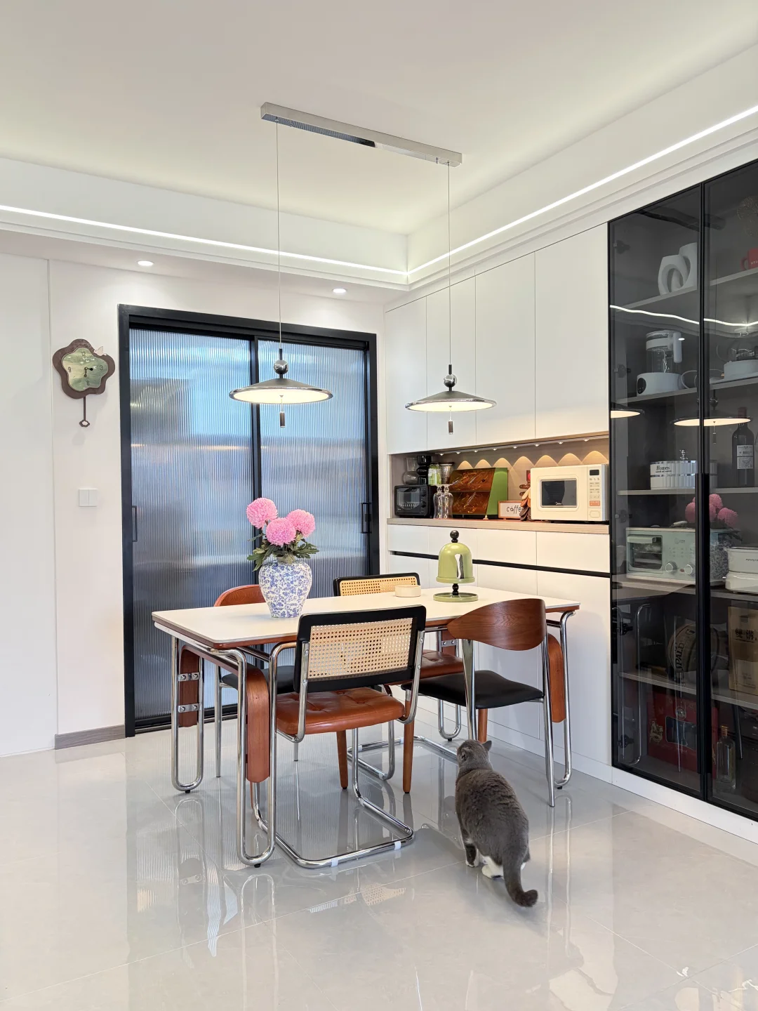 85㎡小户型,客餐厅一体就这样布置吧~