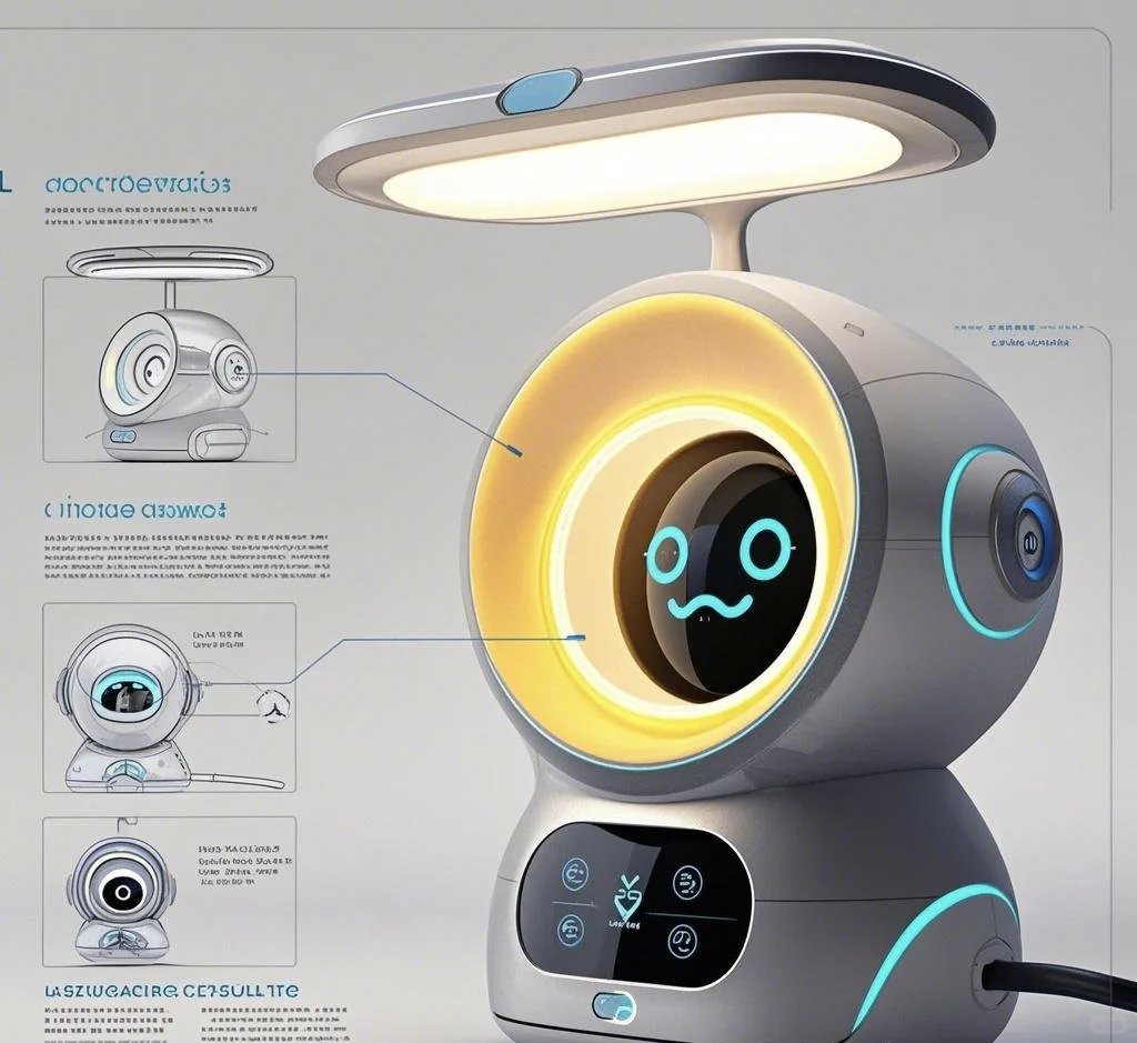 概念学习伴侣台灯:启明!你懂学习它懂你!