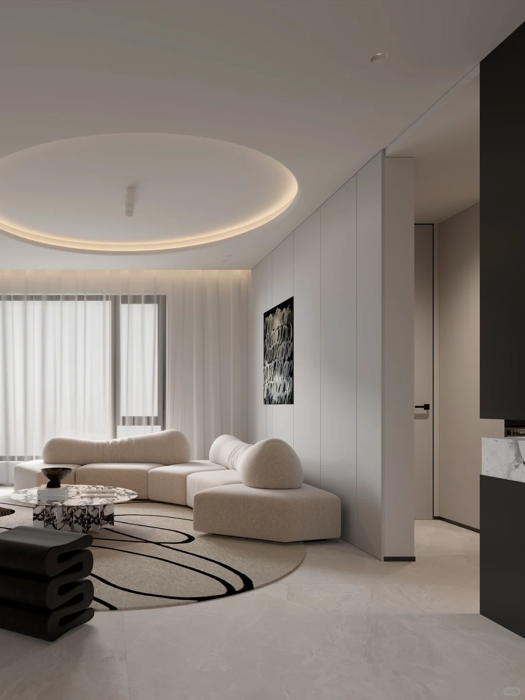 原创设计|格局优化让大平层空间扩大30%!