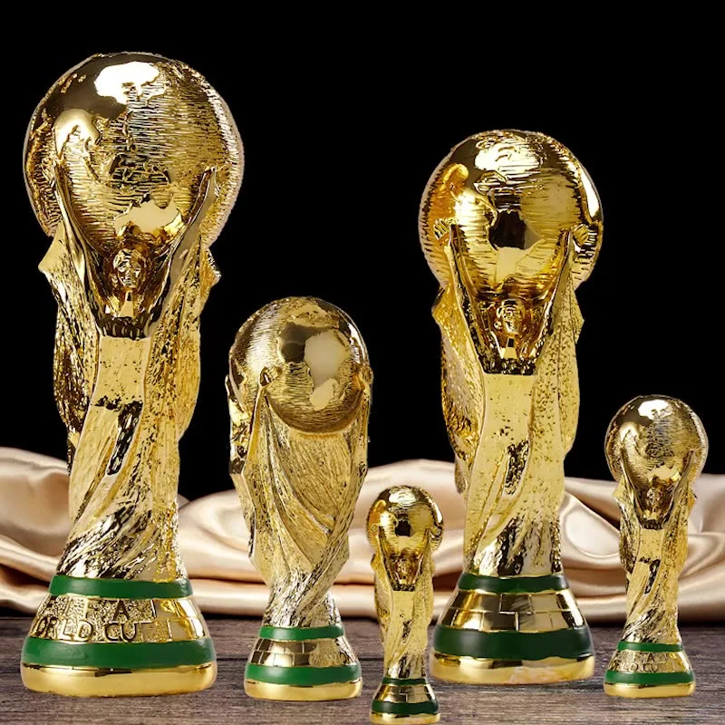 卡塔尔世界杯奖杯模型大力神杯足球奖杯