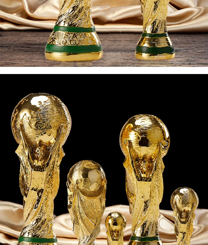卡塔尔世界杯奖杯模型大力神杯足球奖杯