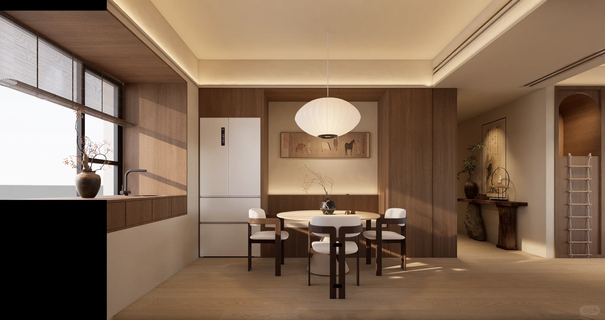 南昌|精装房改头换面宋式风格之家