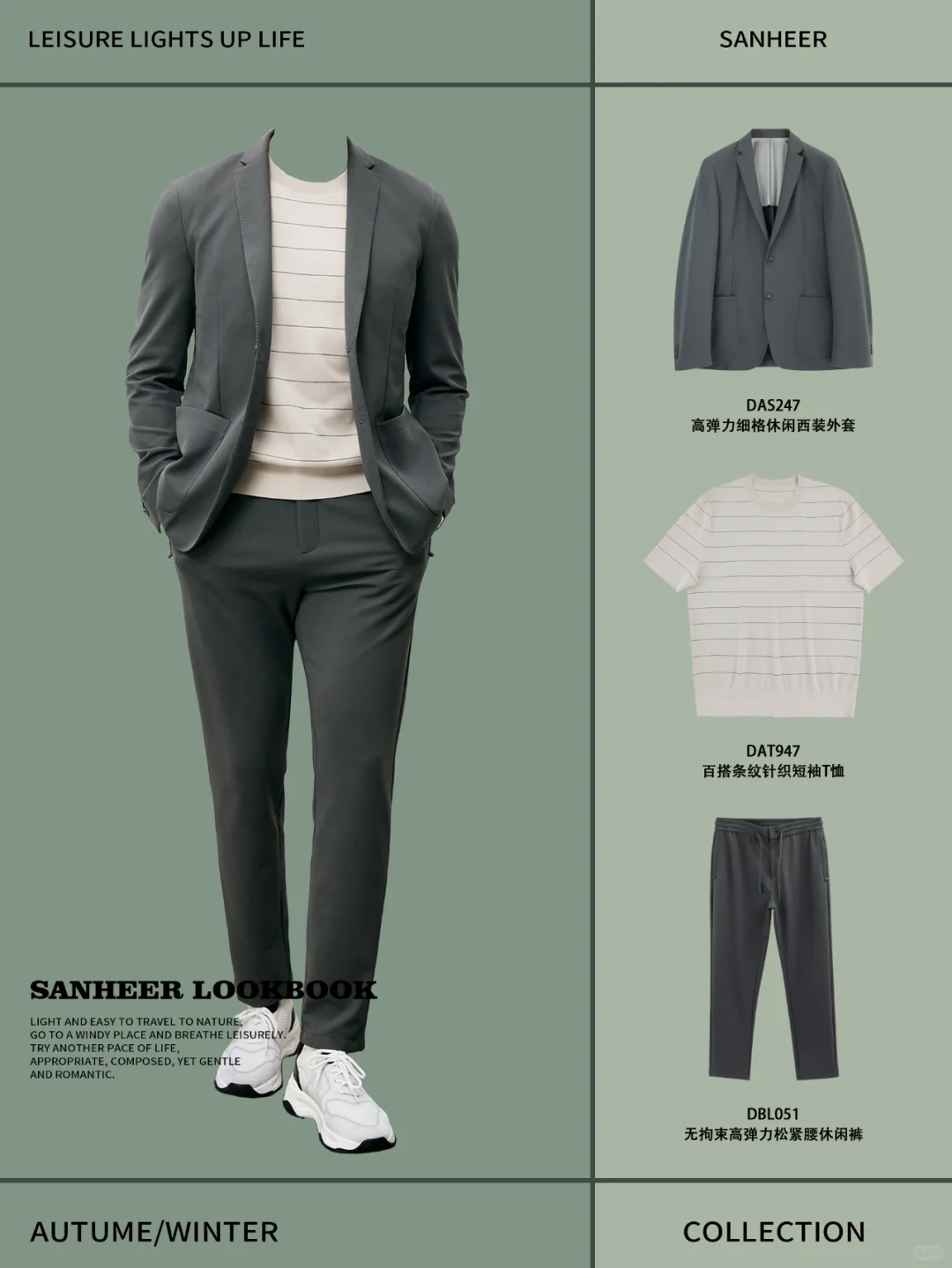 男士轻熟高级感穿搭 日常职场通勤风搭配