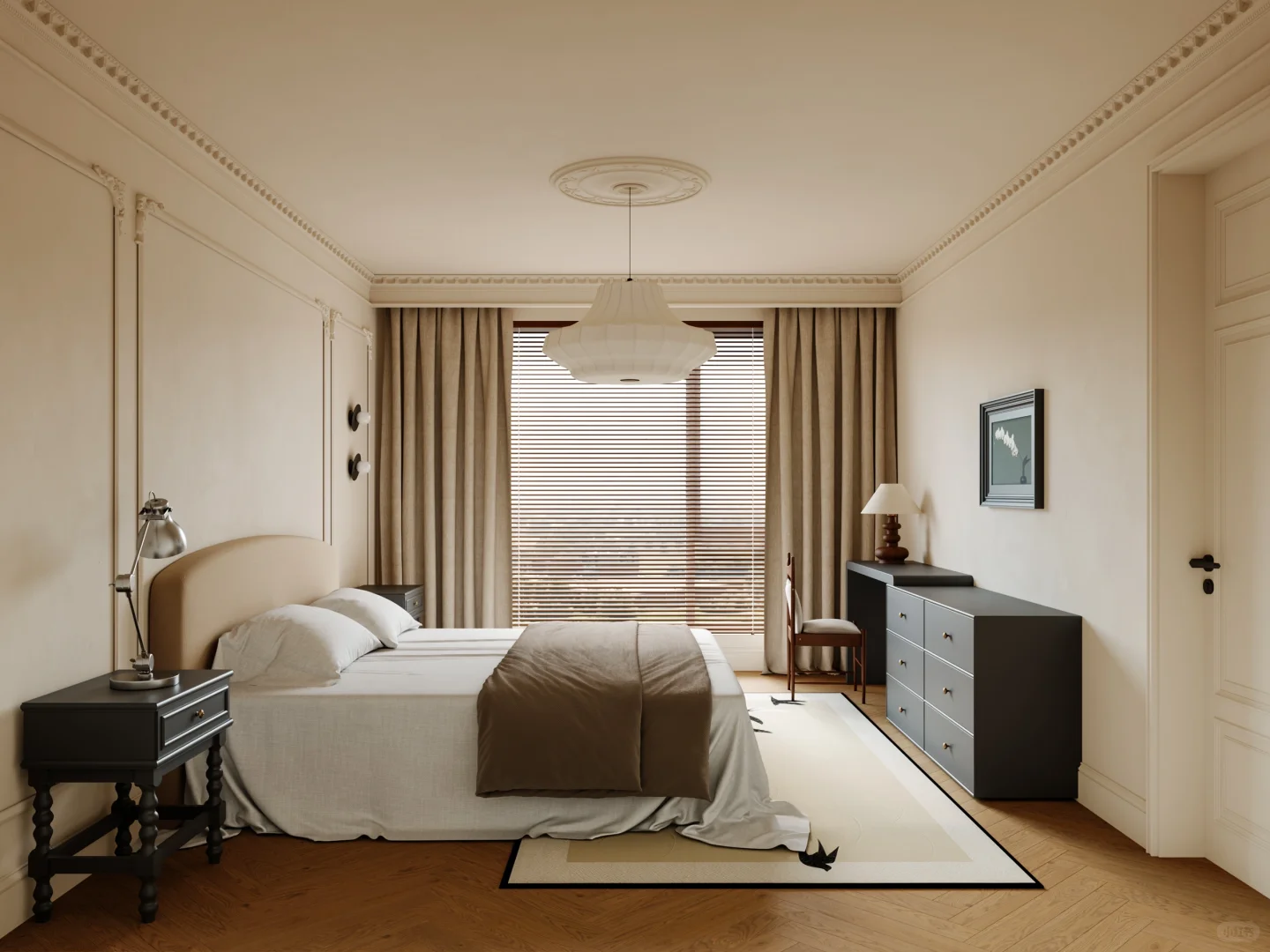 164㎡中古风老房改造，梳理家的布局（附图纸）