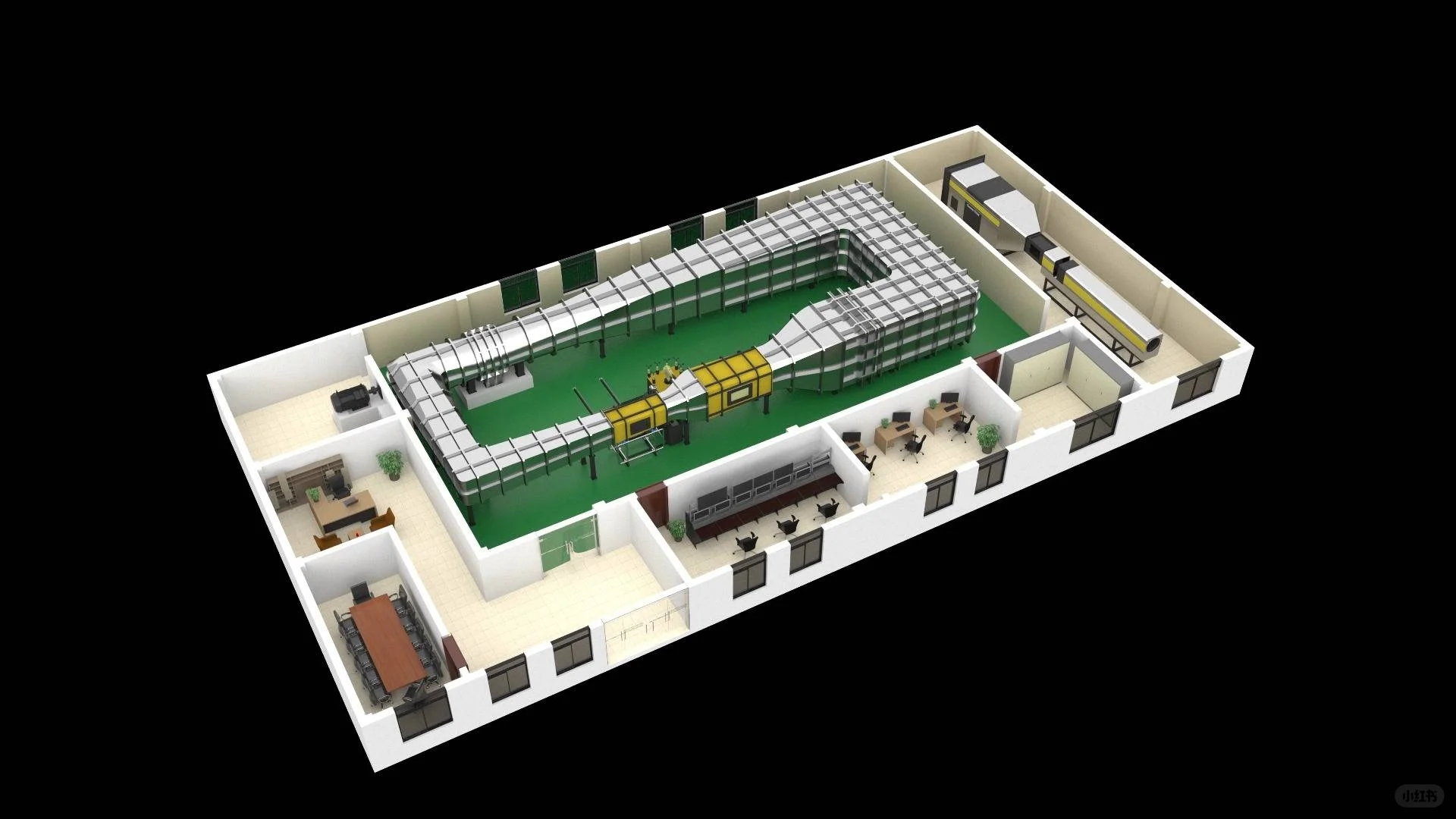 自动化生产设备的动画