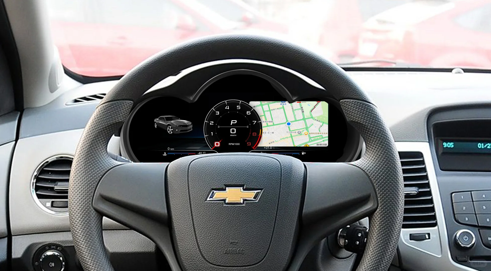 经典科鲁兹液晶仪表