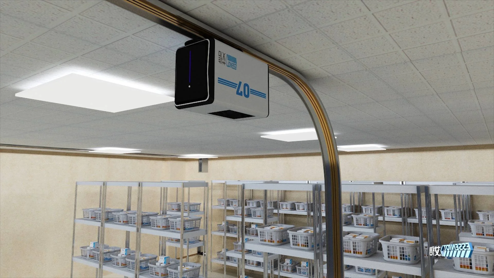 自动化生产设备的动画