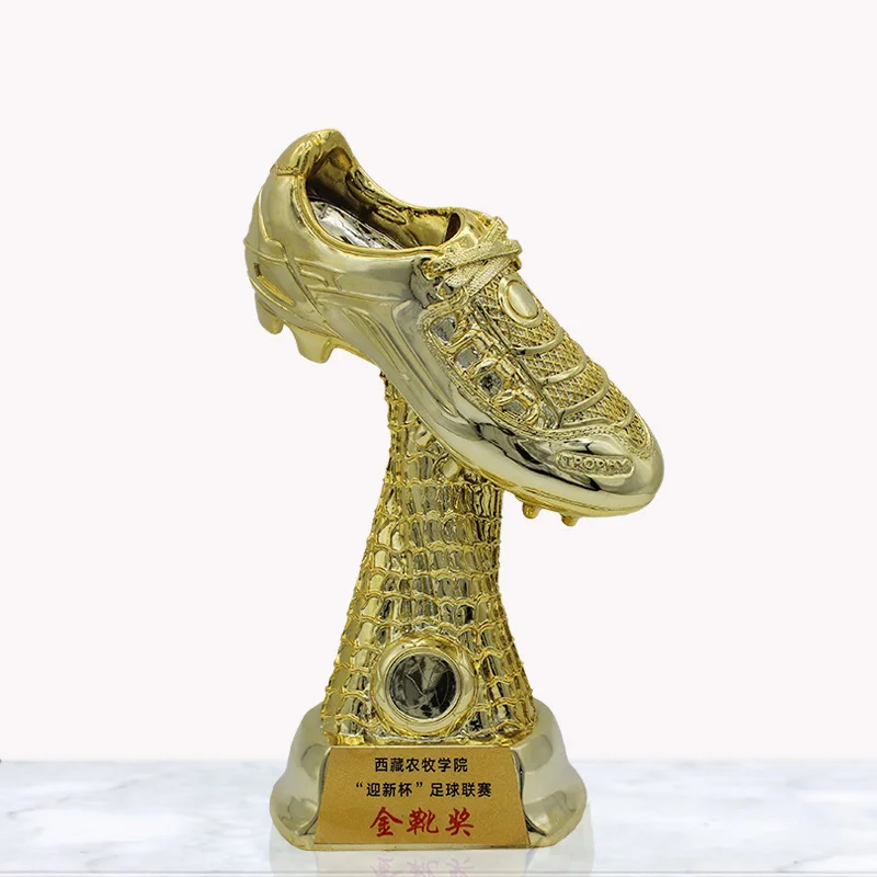 树脂奖杯足球先生金鞋金球奖杯