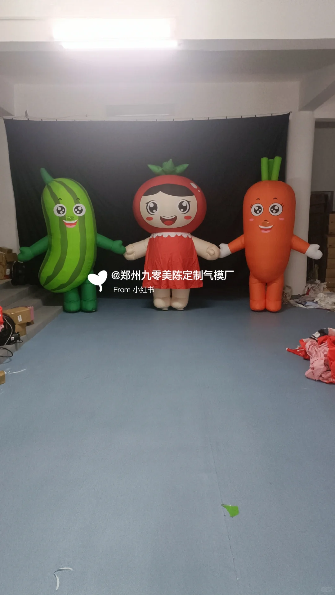 定制蔬菜水果卡通人偶气模，丰收节美陈必备