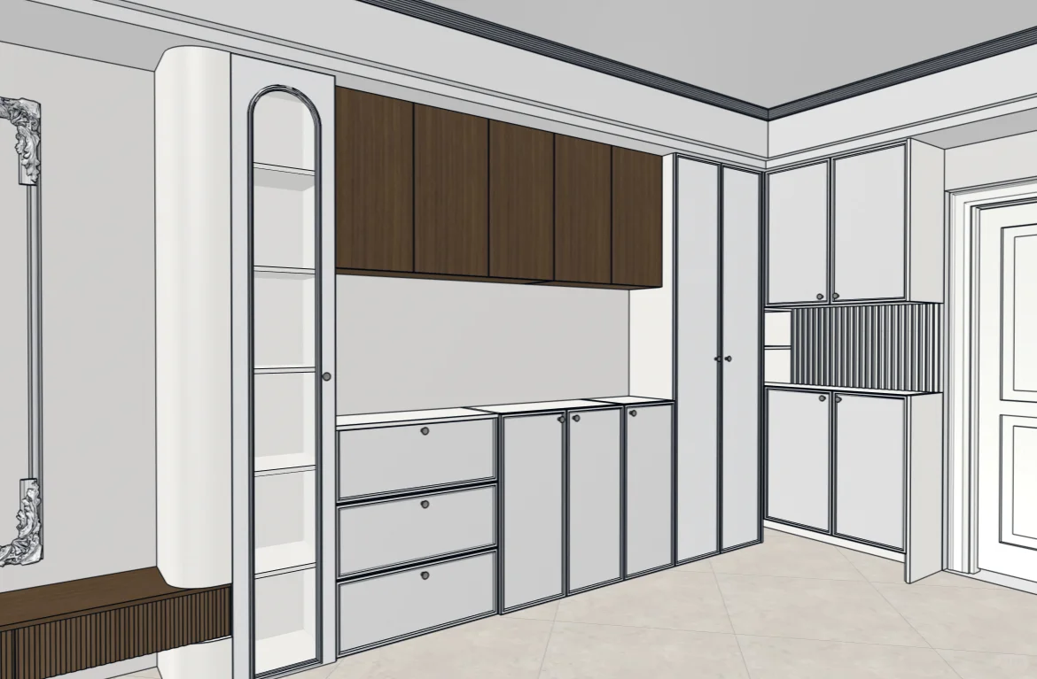 原来玄关柜,餐边柜,电视柜一体这么好看