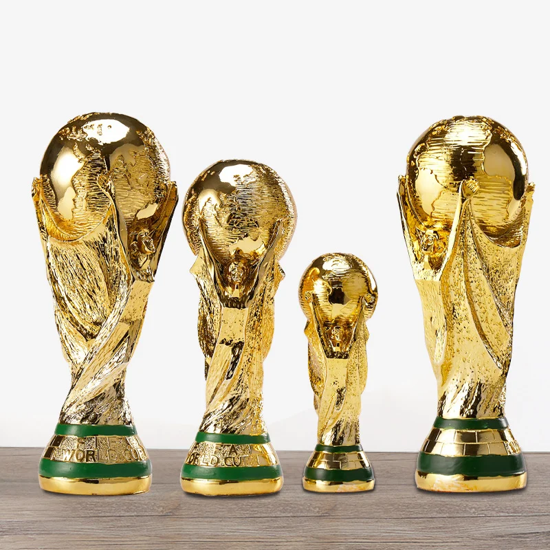 卡塔尔世界杯奖杯模型大力神杯足球奖杯