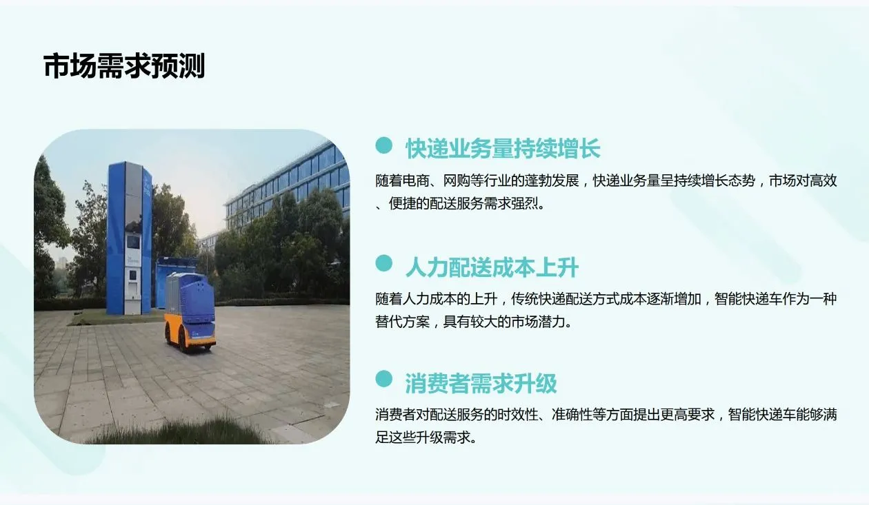 《智能快递车创业计划书》Word➕PPT