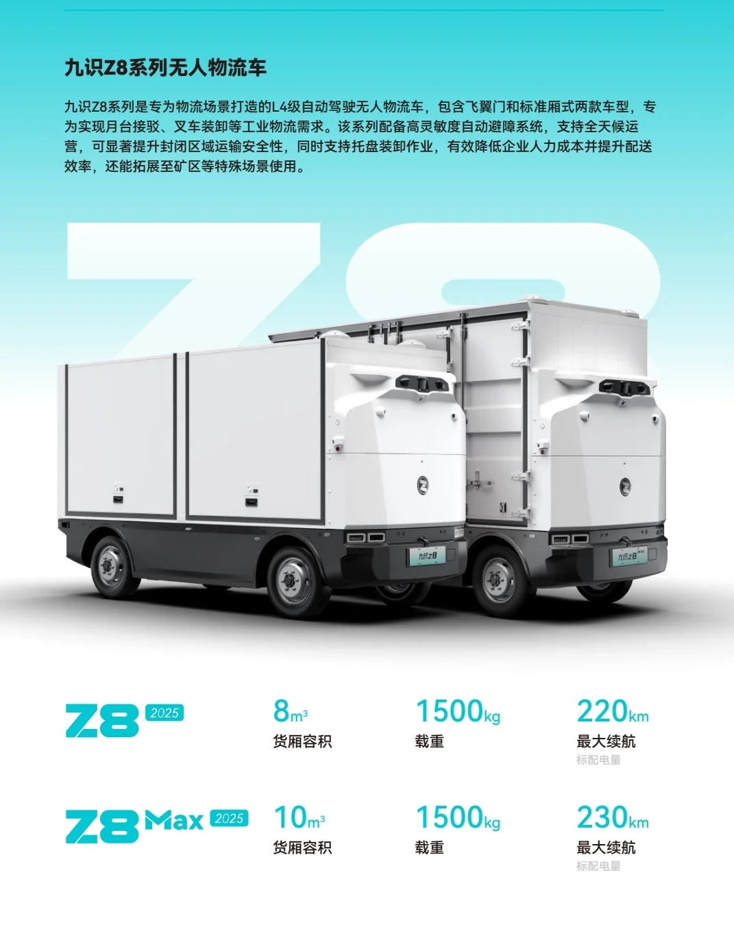 L4级自动驾驶Z8 Z8MAX系列