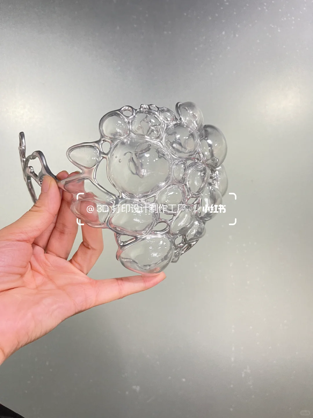 电镀银结合透明树脂