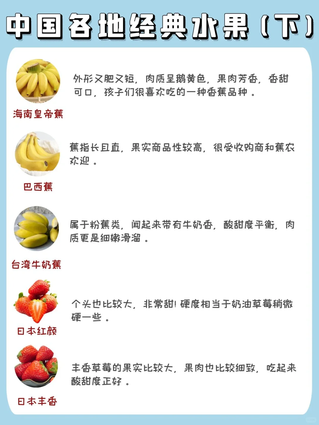 生活常识|水果品种图鉴吃货必收藏(下)
