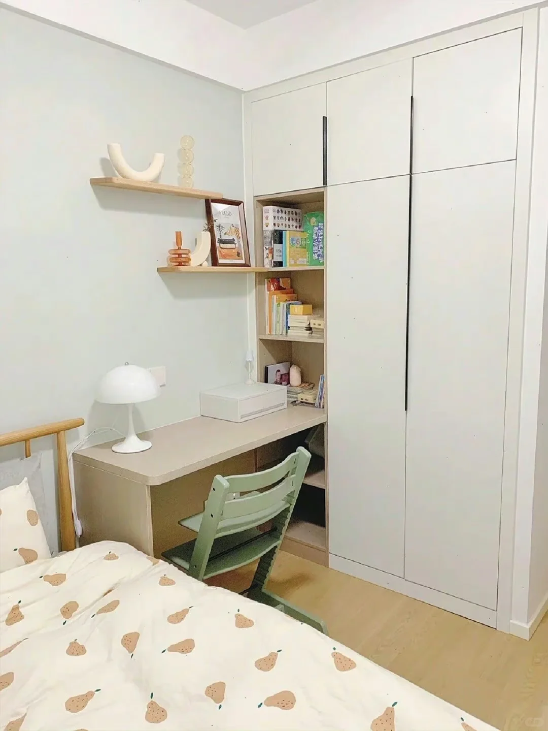 邯郸装修设计/高颜值书桌衣柜一体设计