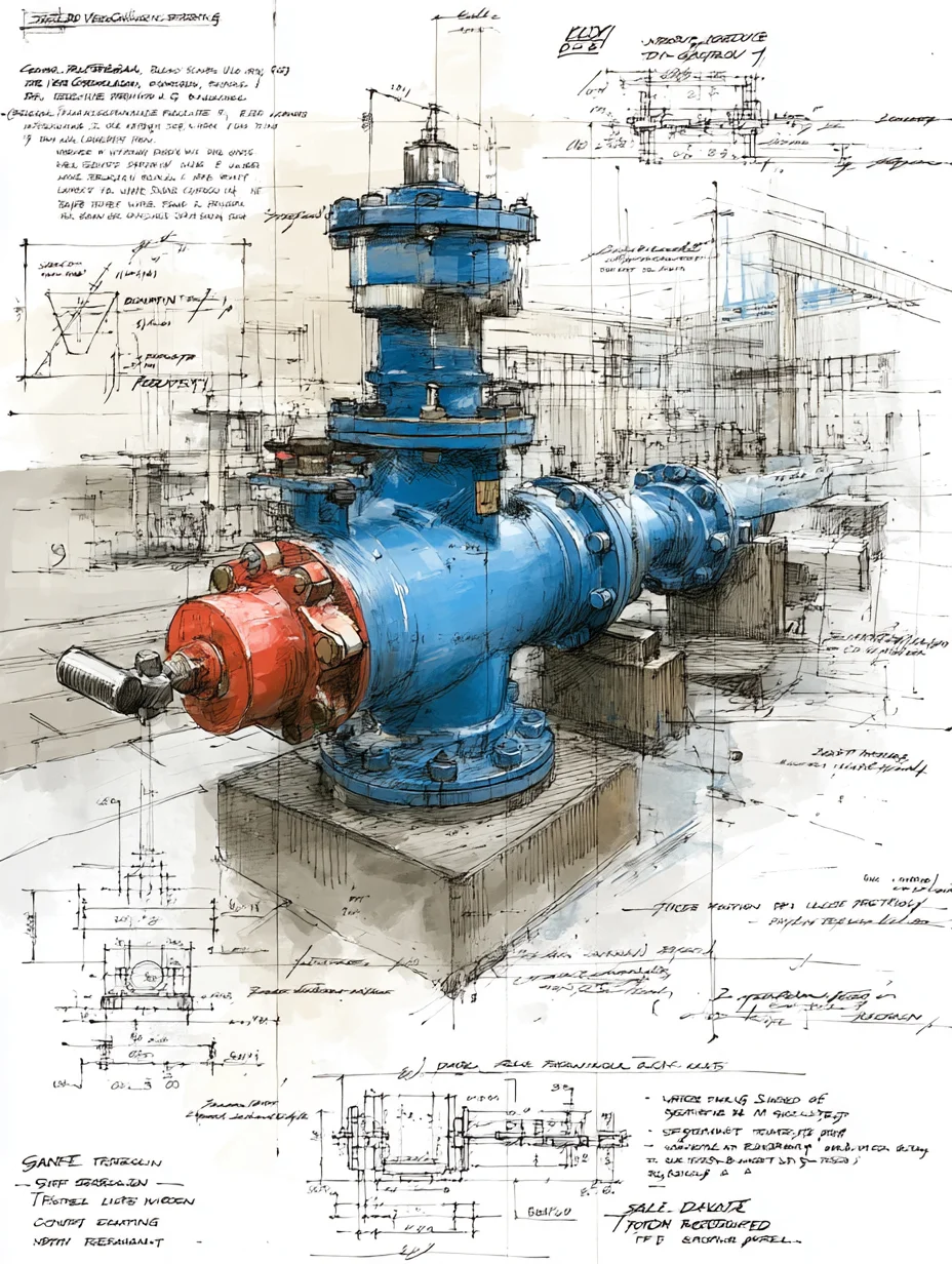 工业闸阀 设计手稿
