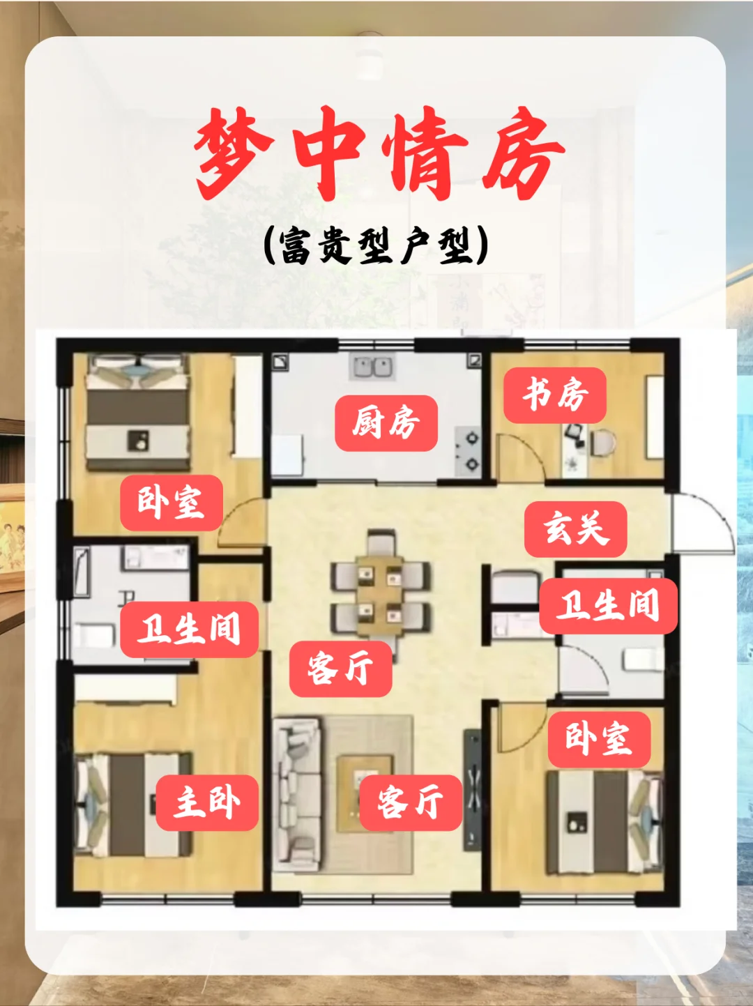 接近满分的户型?