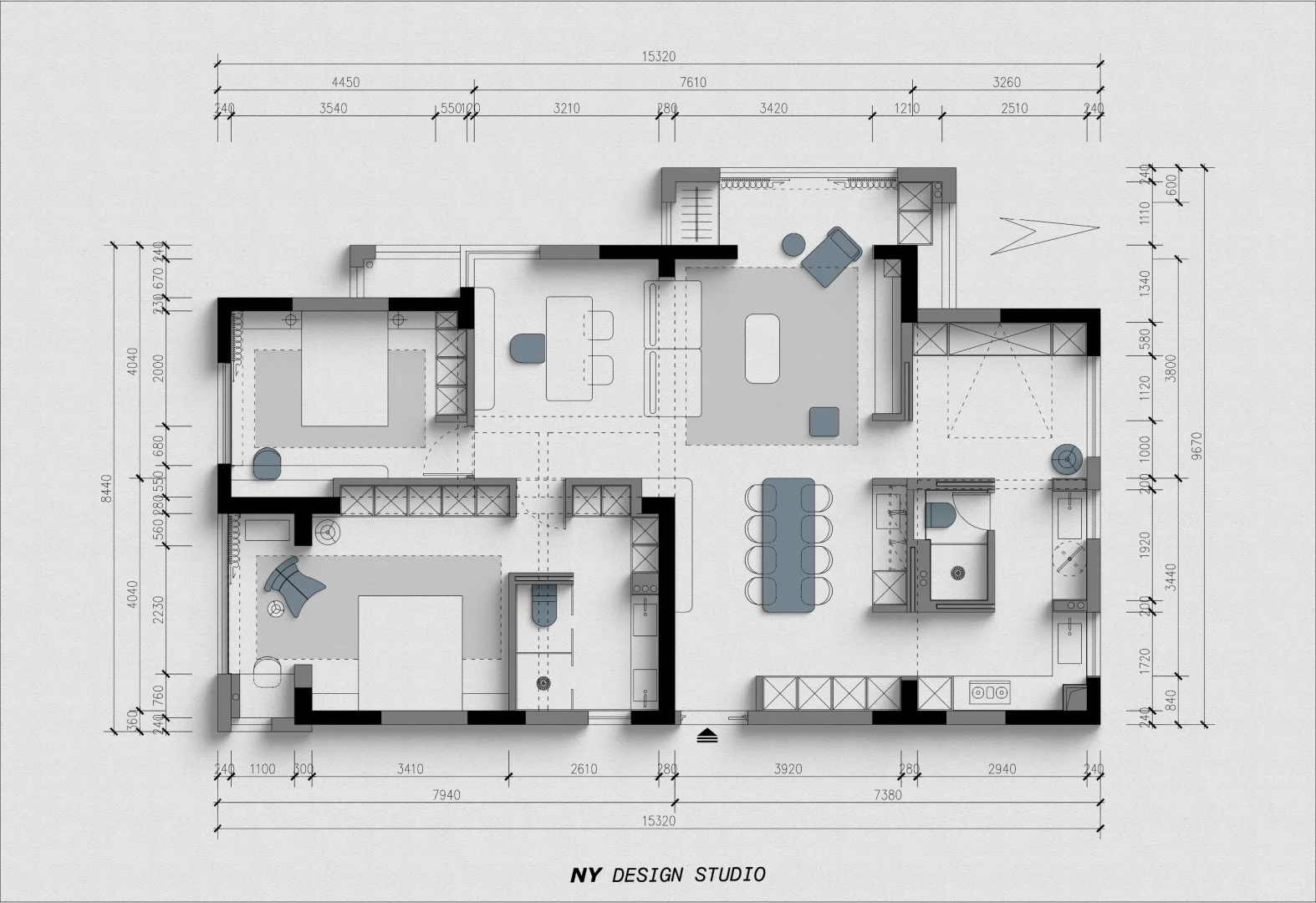 | 四房改三房,超级大横厅真的爱了!|