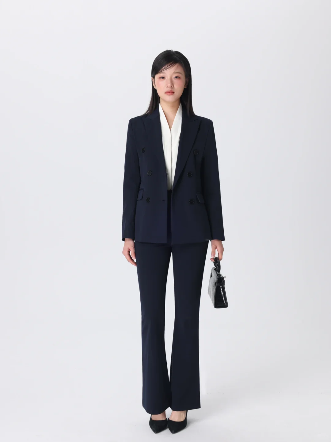 好爱这种高智感气质通勤风西装