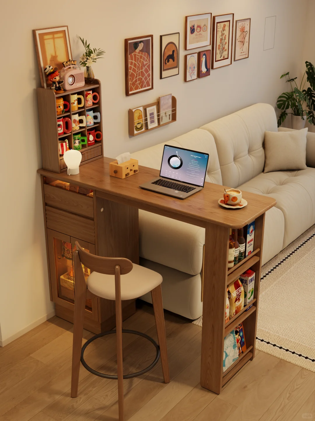 哈哈哈，吧桌隔断抄作业成功啦！！