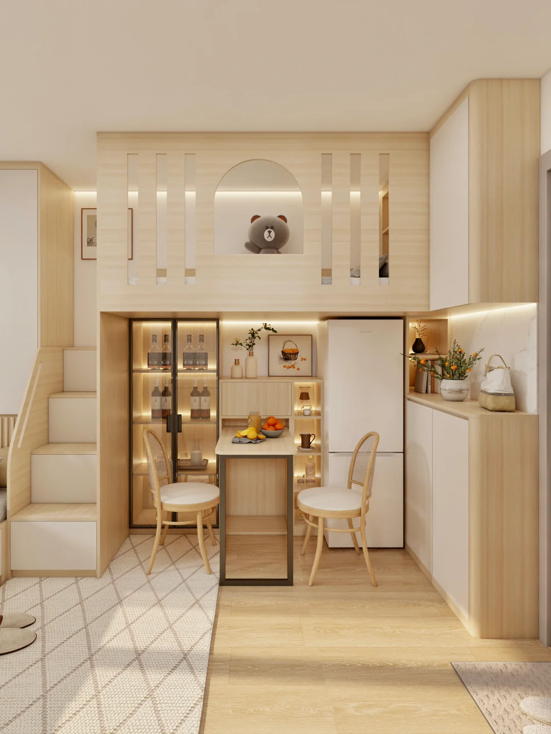 香港14m²公屋?一室改两床住下一家三口人