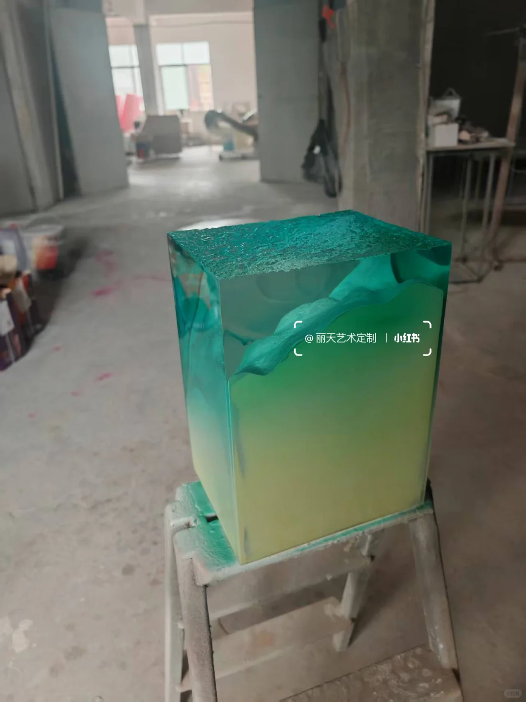 树脂艺术装置，凝固的海洋，感受自然的魅力