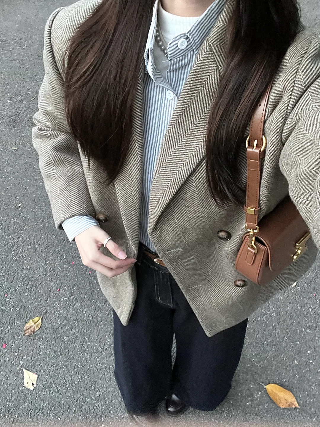 我愿称之秋冬高智感干练气质上班通勤叠穿！