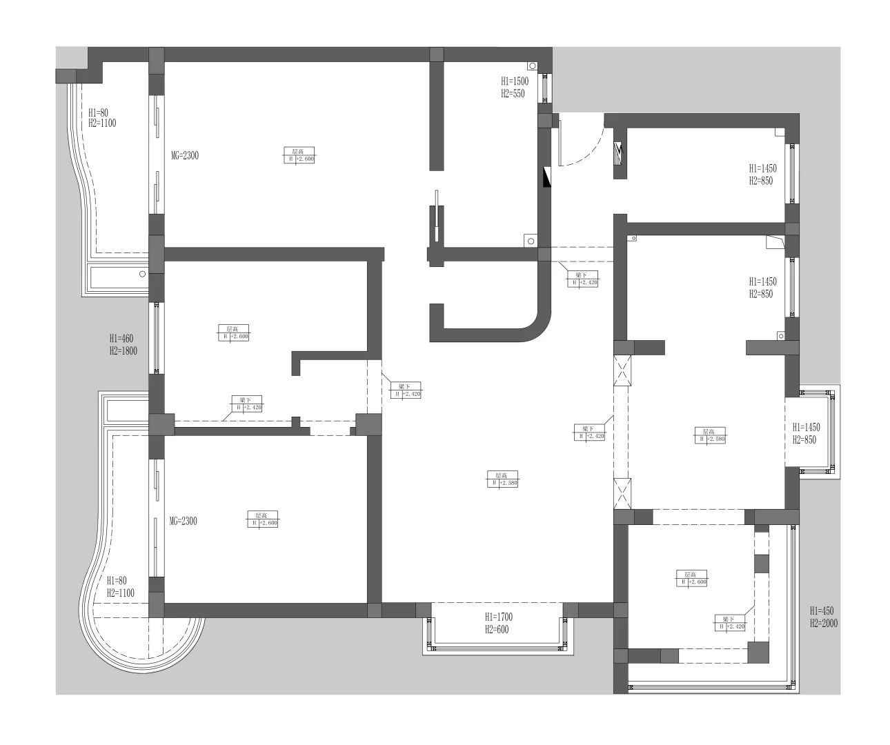 ?150 ㎡|意式|承重柱与岛台结合的艺术