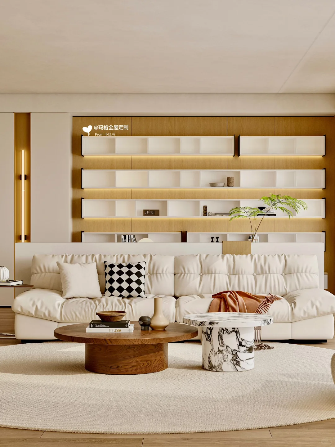 小户型都来抄原木极简风!大平层既视感?