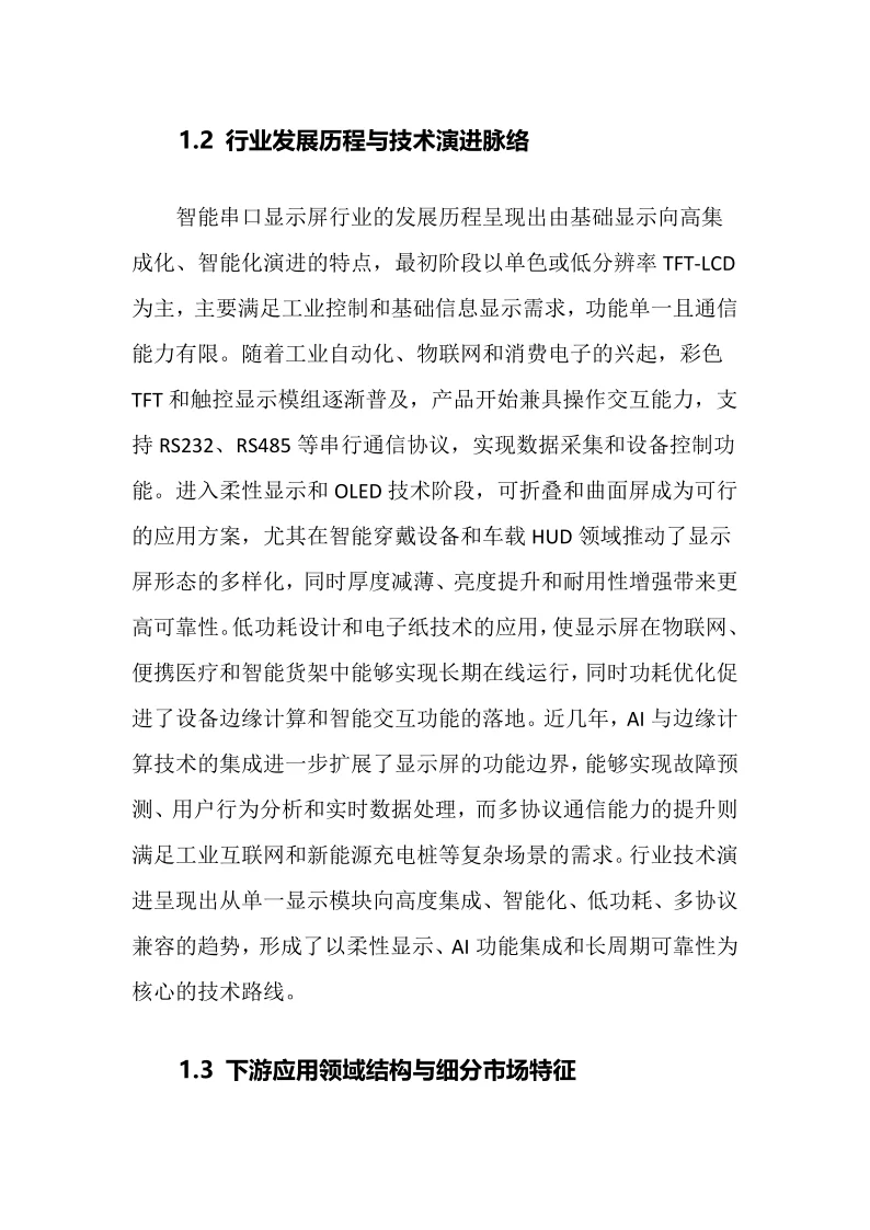 2025年智能串口显示屏行业调研分析报告
