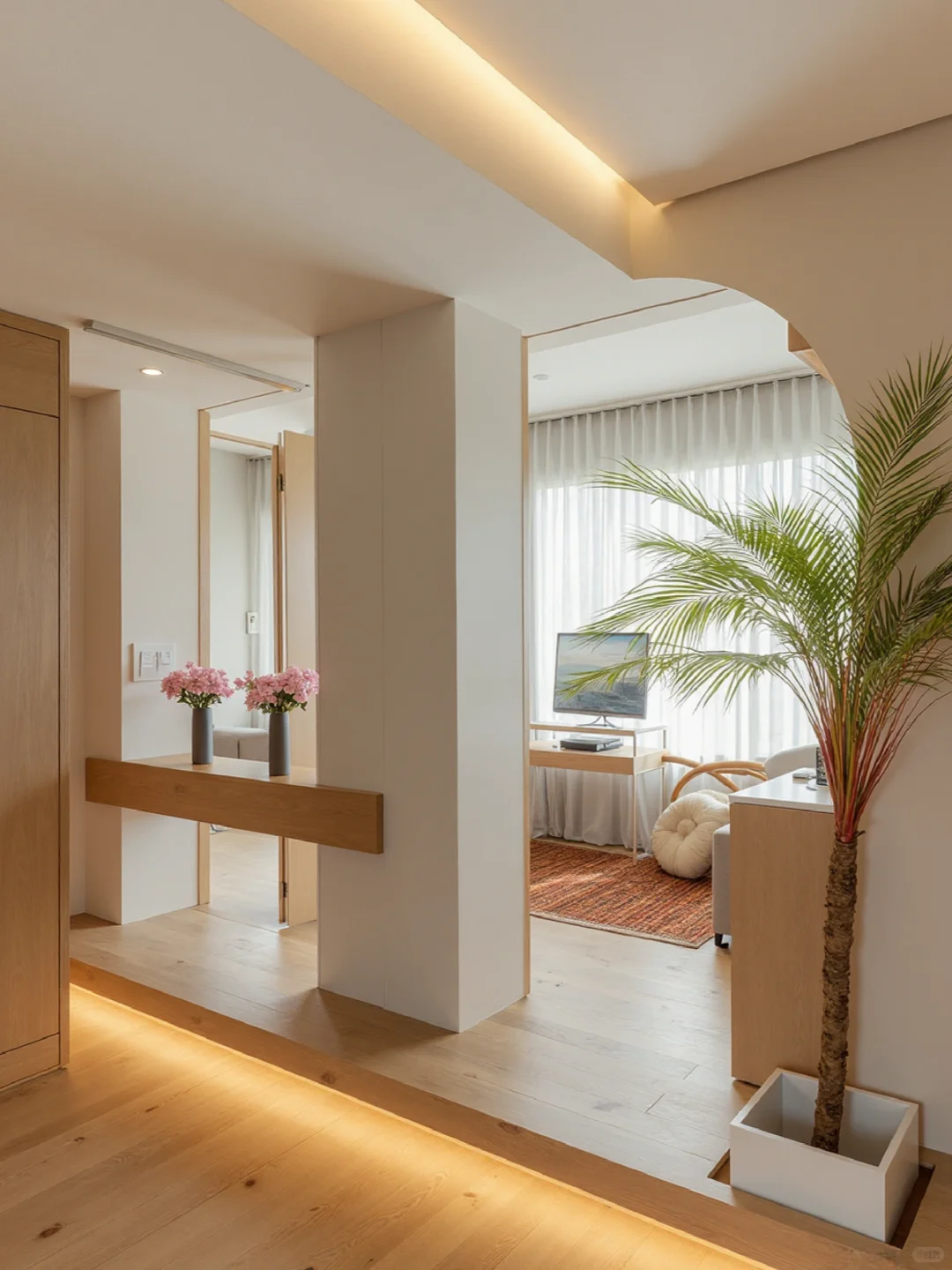 户型基础装修就不基础，镂空穿插+地台爽翻