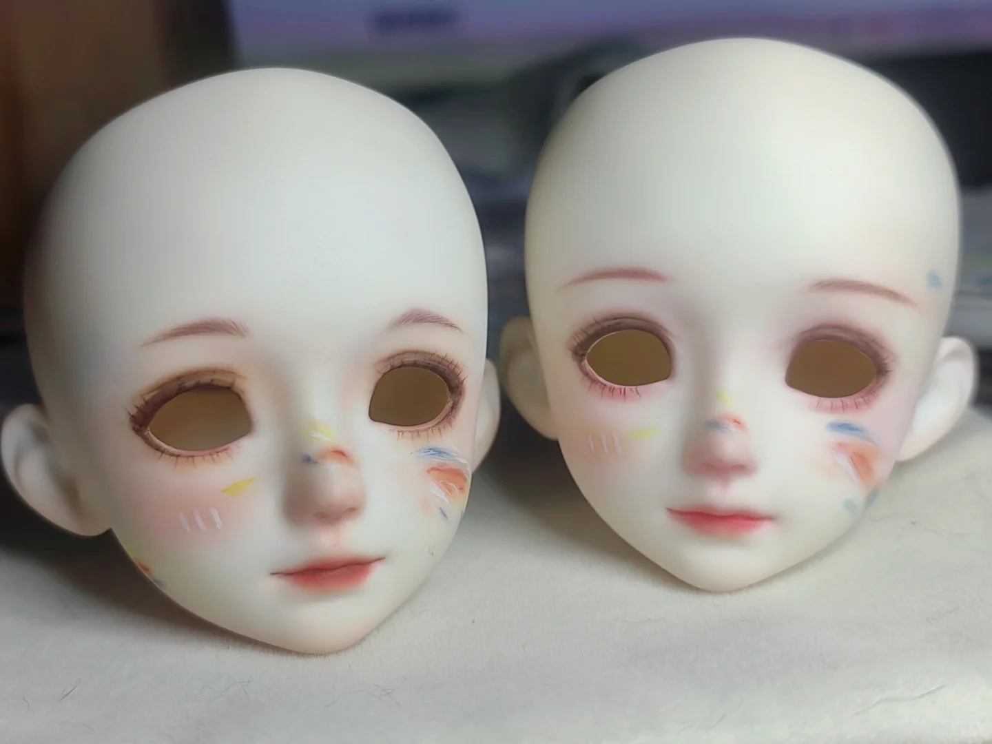 暖暖的童趣彩绘妆x2，同卡不同底妆的麦麦