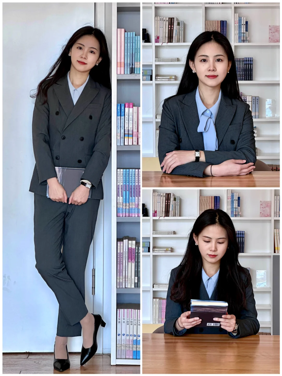 文艺书卷气果然还是要看衬衫+西装~