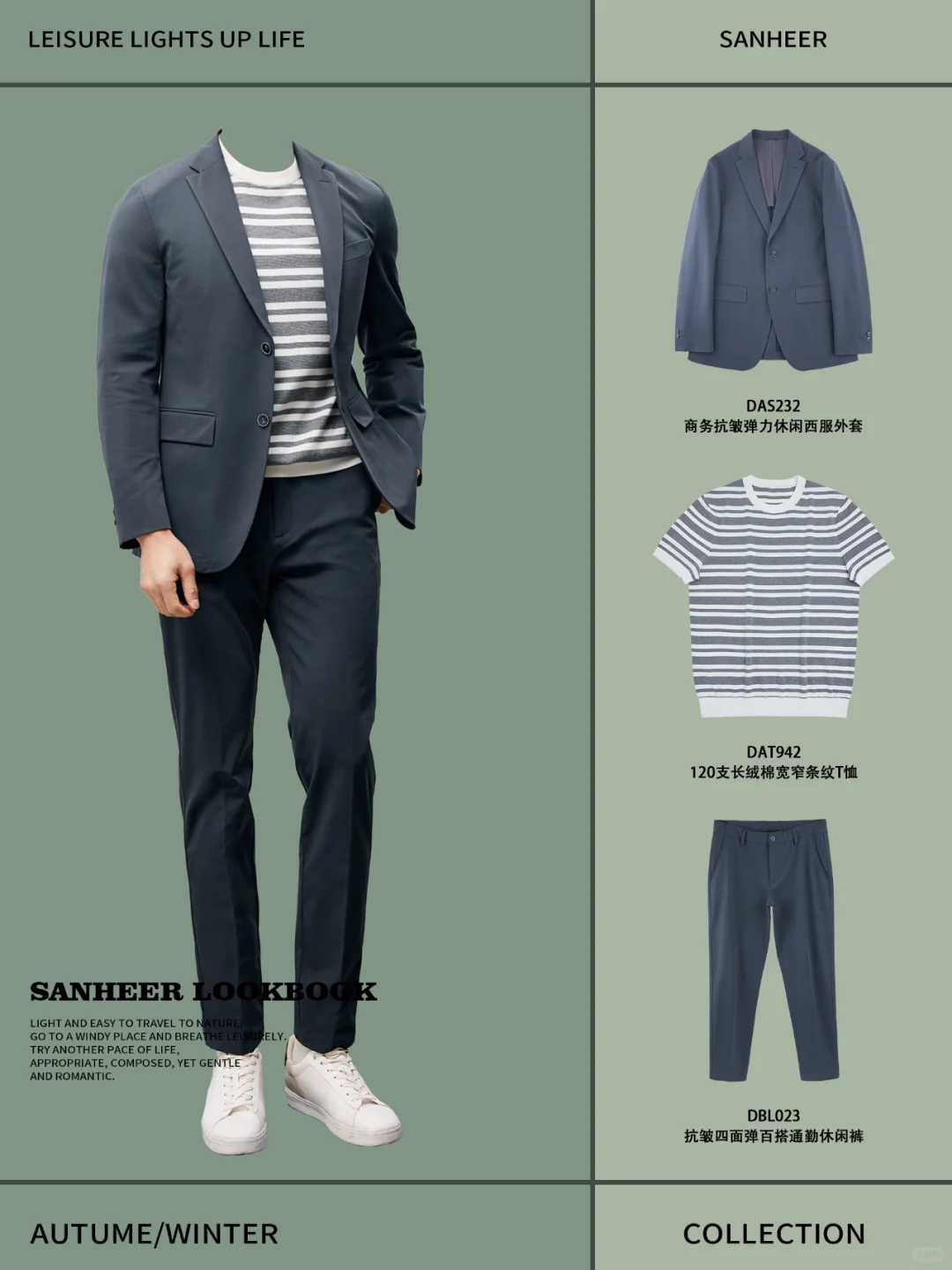 男士轻熟高级感穿搭 日常职场通勤风搭配