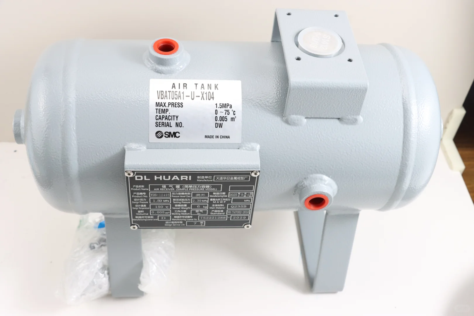 SMC储气罐VBATO5A1-U-X104