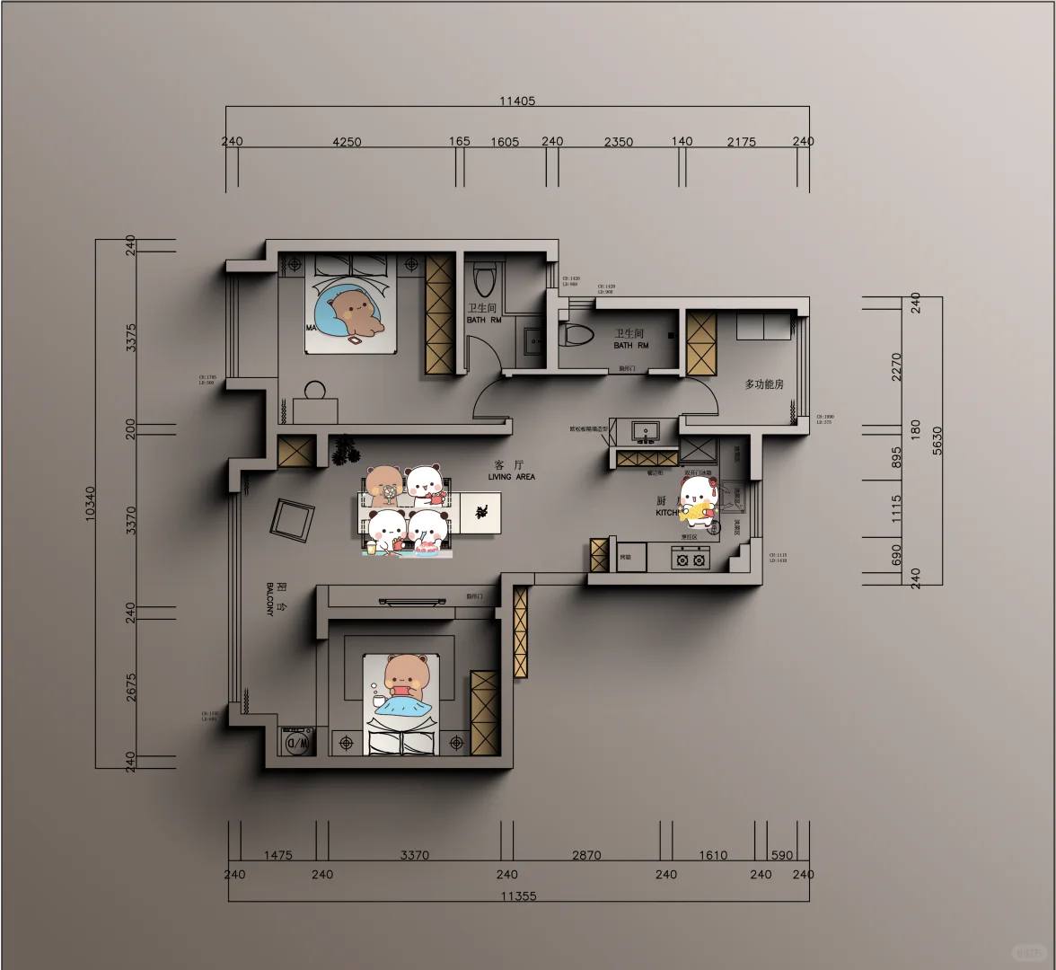 小空间，大可能丨精装房改造