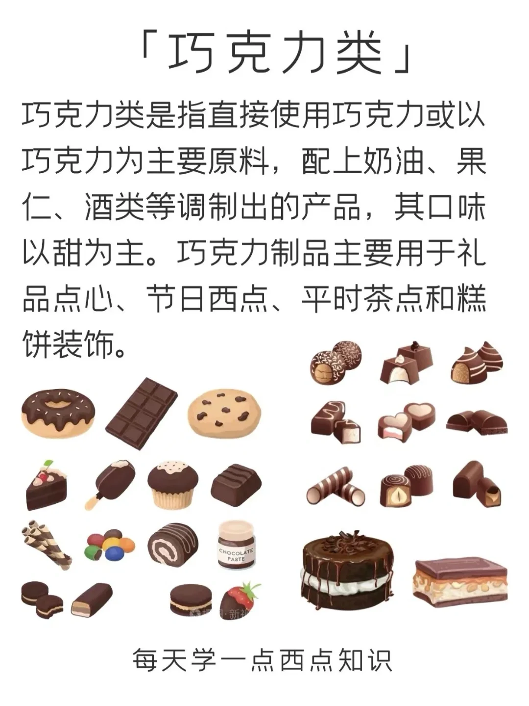 终于有人讲清楚西点种类了…