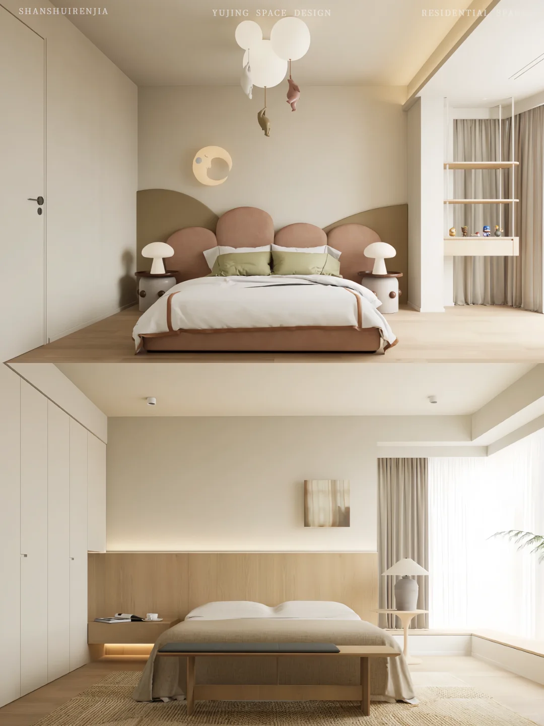 170㎡诗意栖居|动静分区的治愈系私宅设计