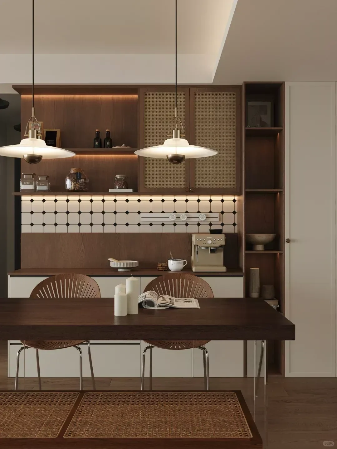 泓扬蔚来|运城?️门墙柜全屋定制——餐边柜