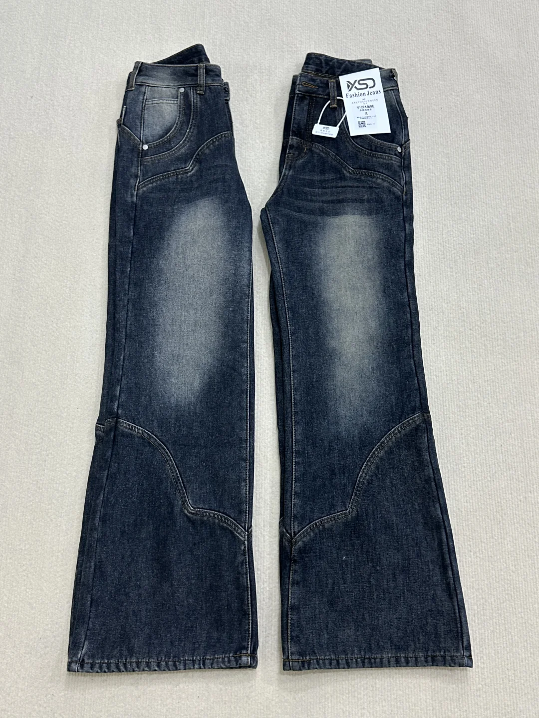 测评已出 不是平替 水泥灰加绒加厚牛仔裤