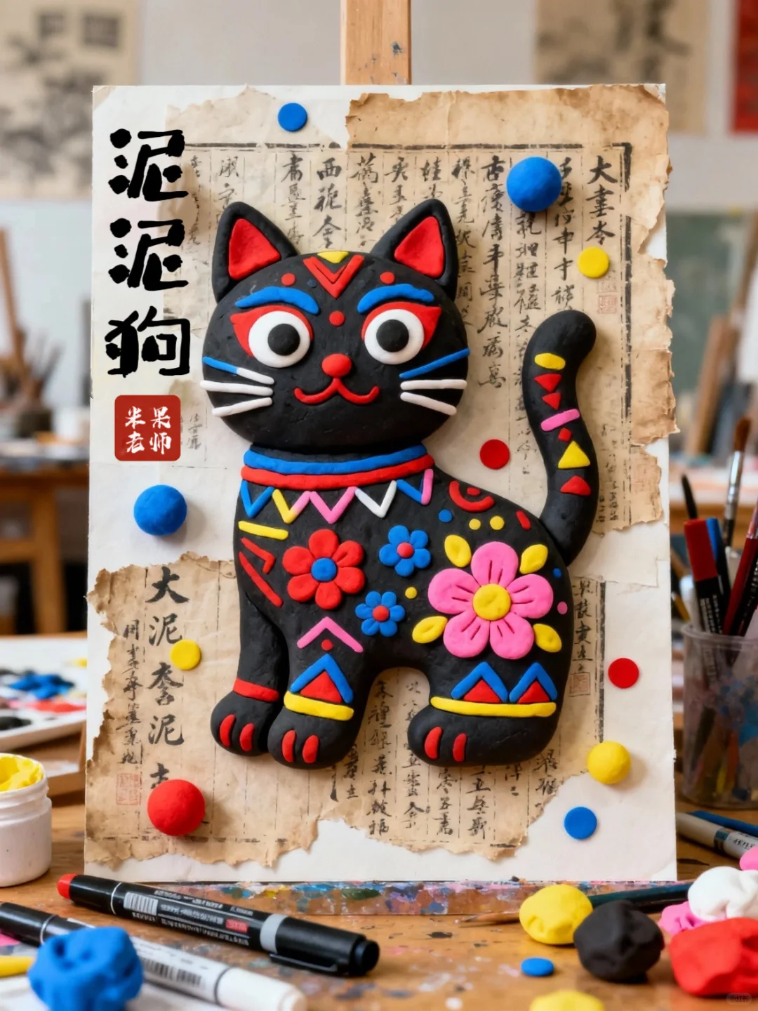 泥泥狗手工?非遗美术课件