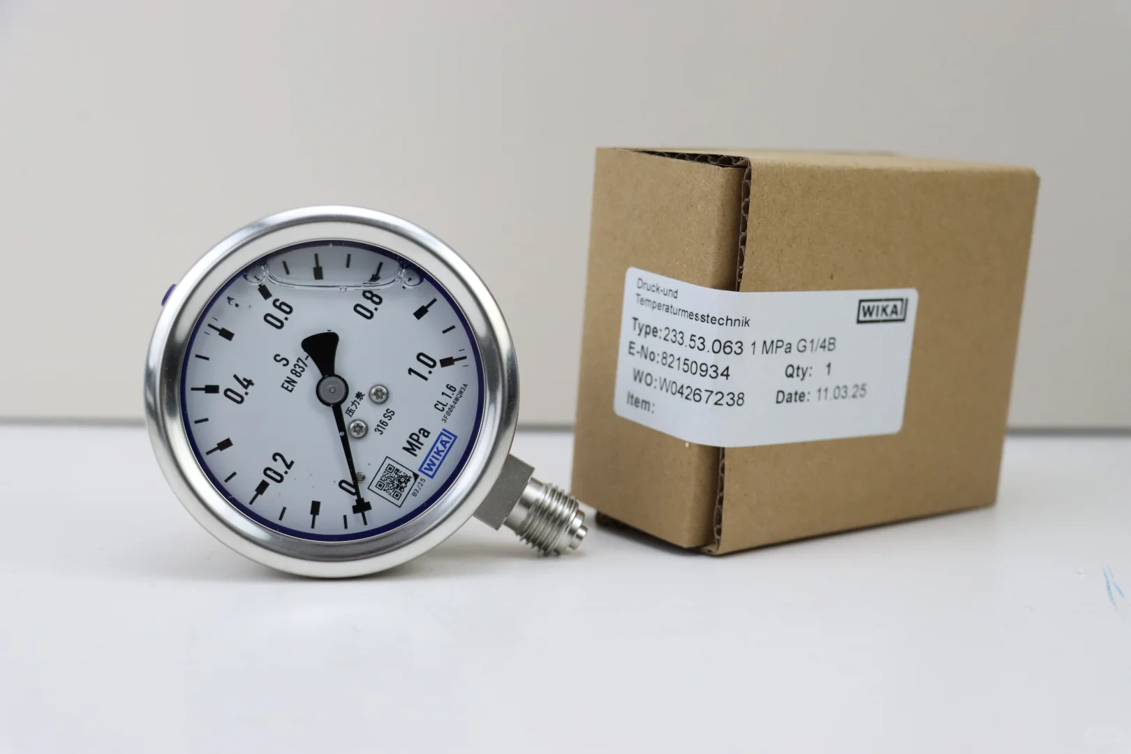 威卡压力表233.53.063 1MPa G1/4B