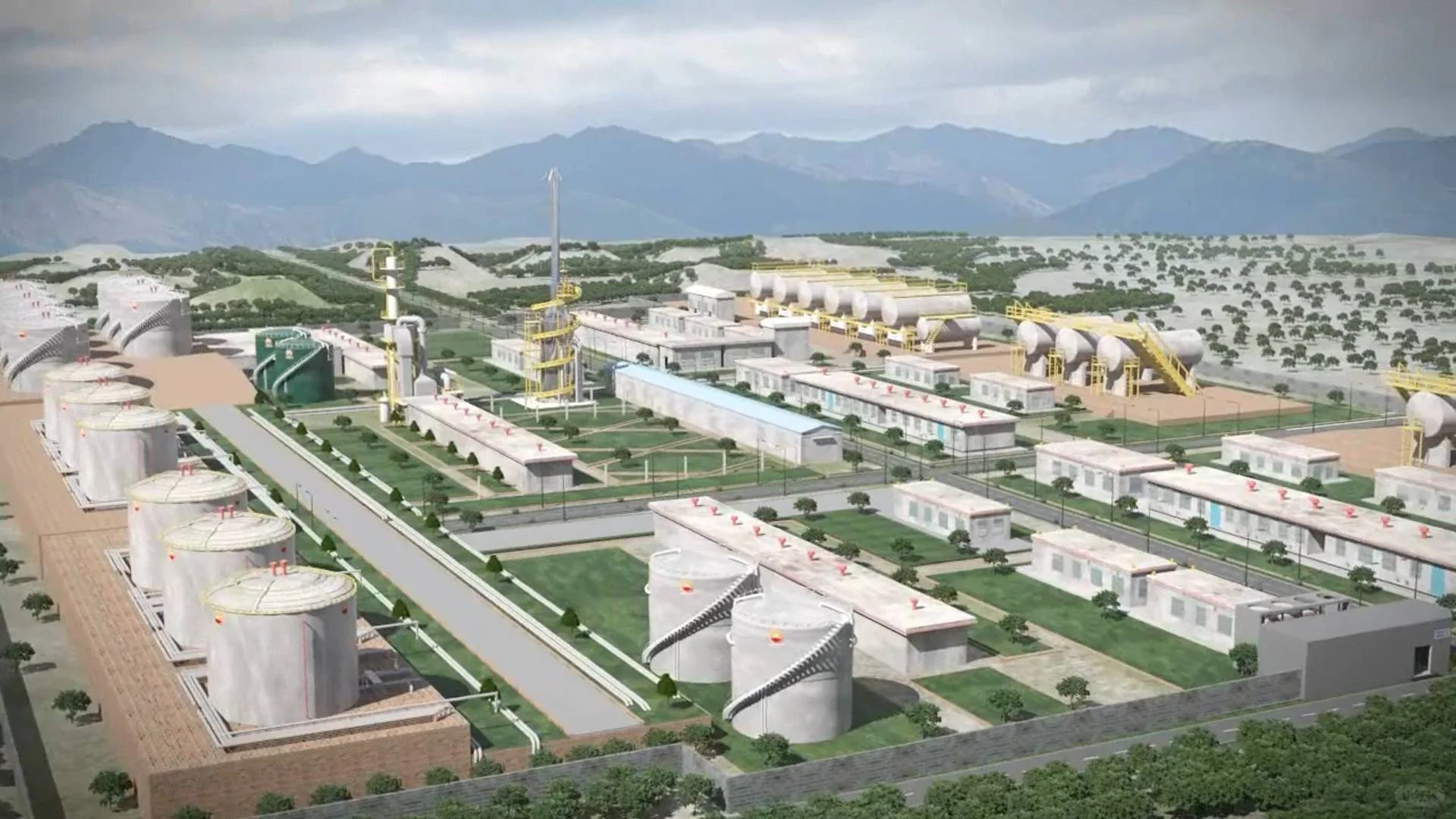 自动化生产设备的动画