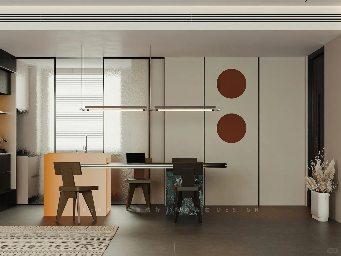 上海汇元玺|客餐厅一体化的全屋定制设计