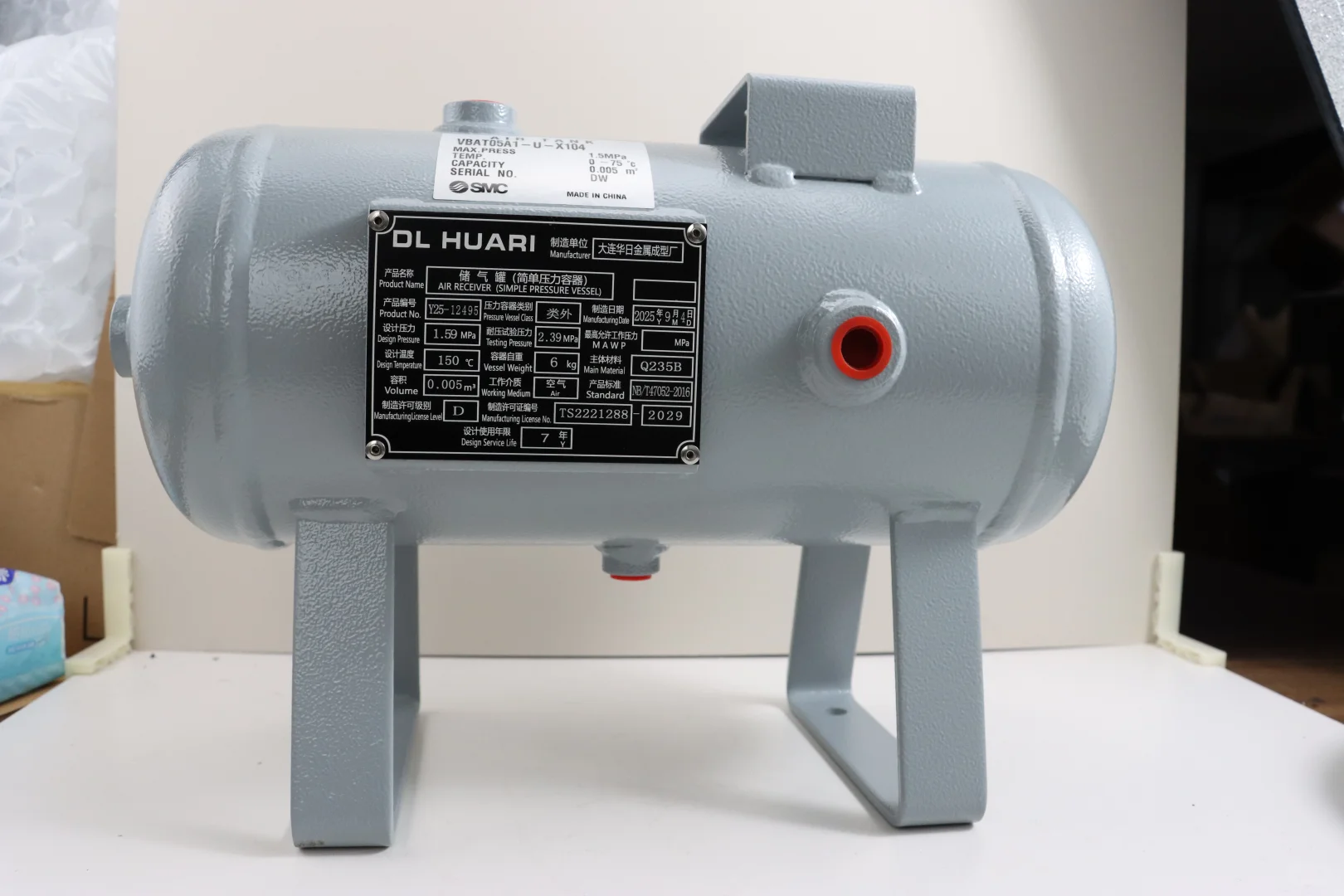 SMC储气罐VBATO5A1-U-X104