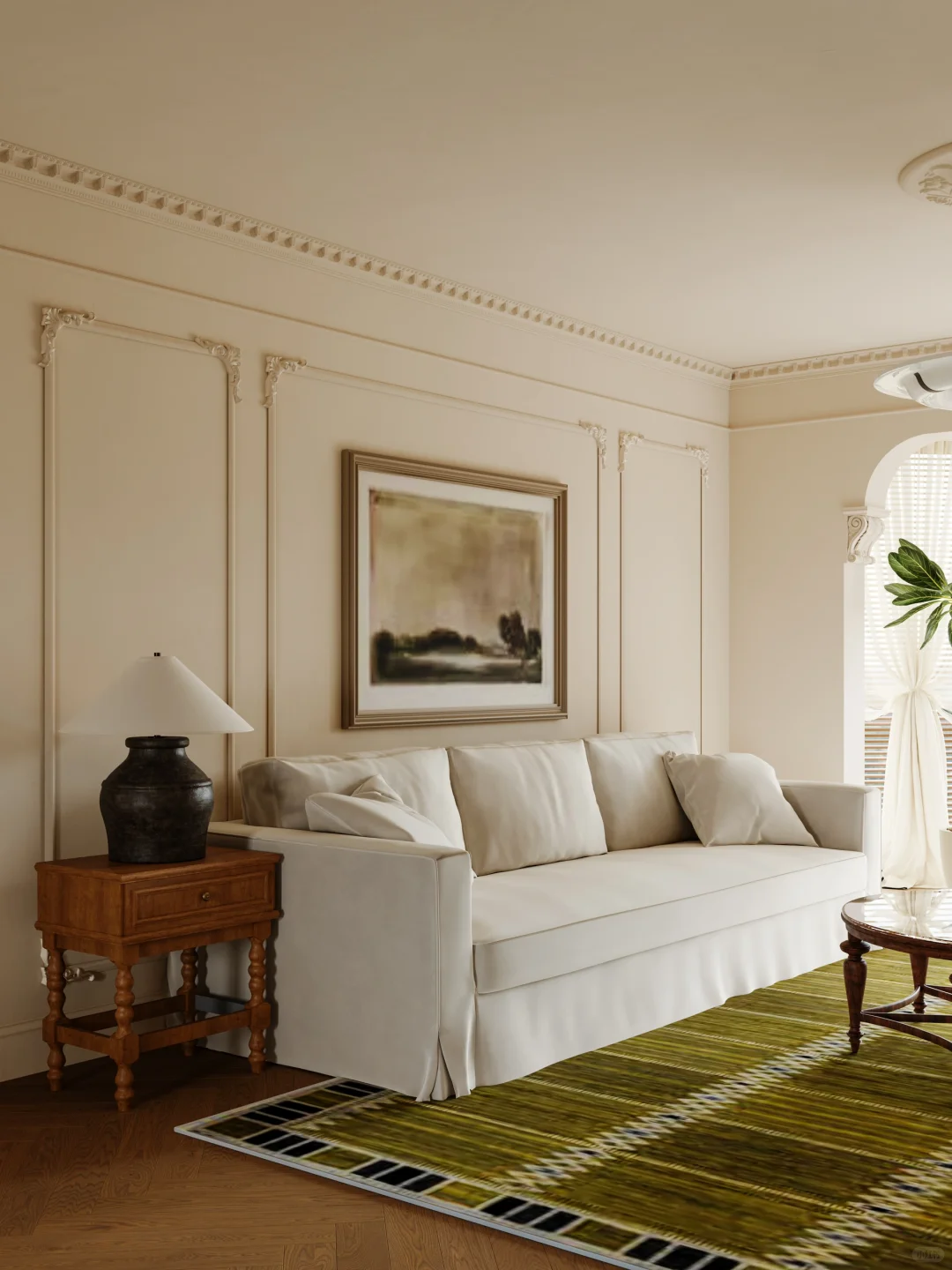 164㎡中古风老房改造，梳理家的布局（附图纸）