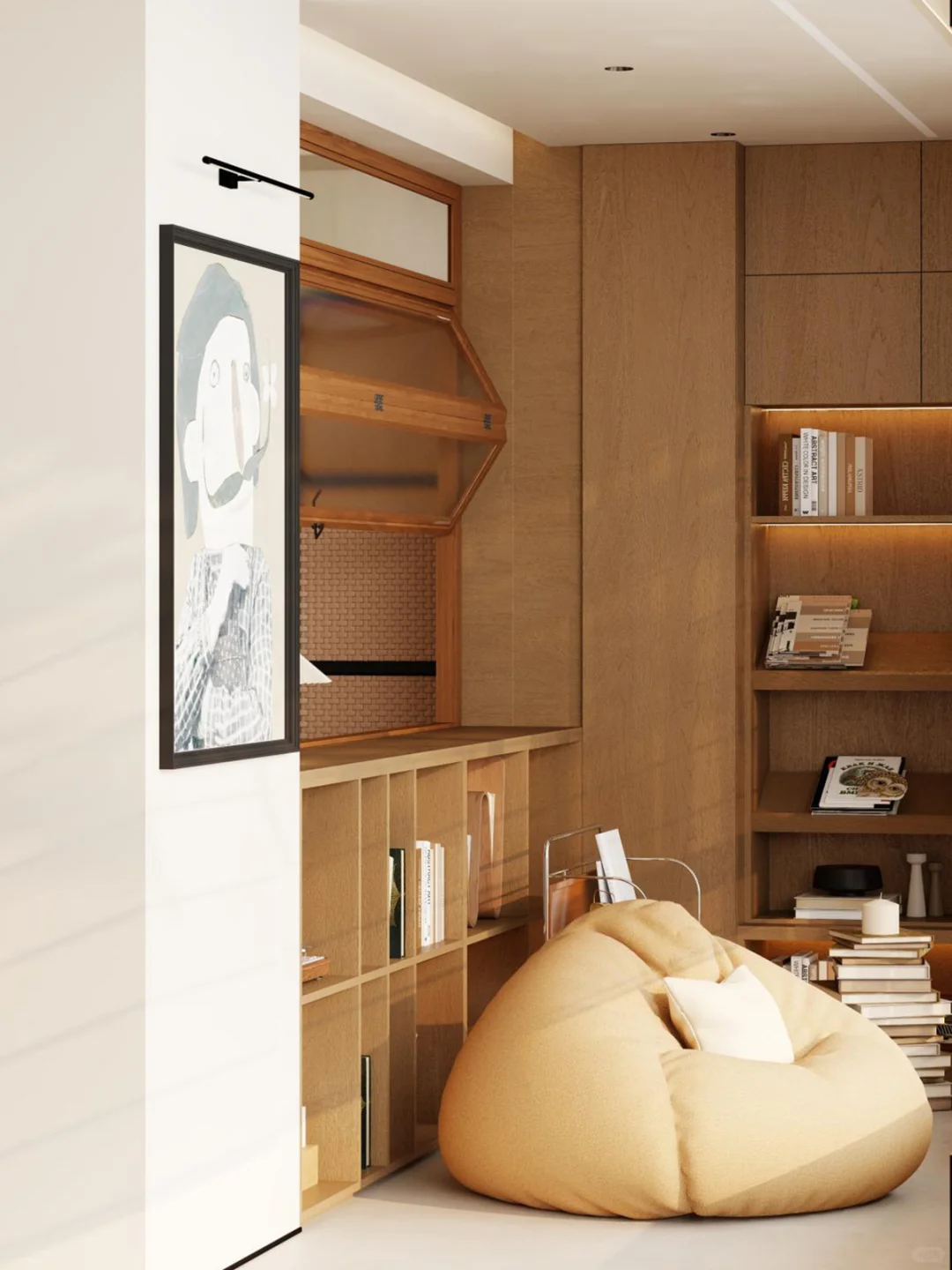 158㎡中古风+奶油色，拿捏复古电影感！