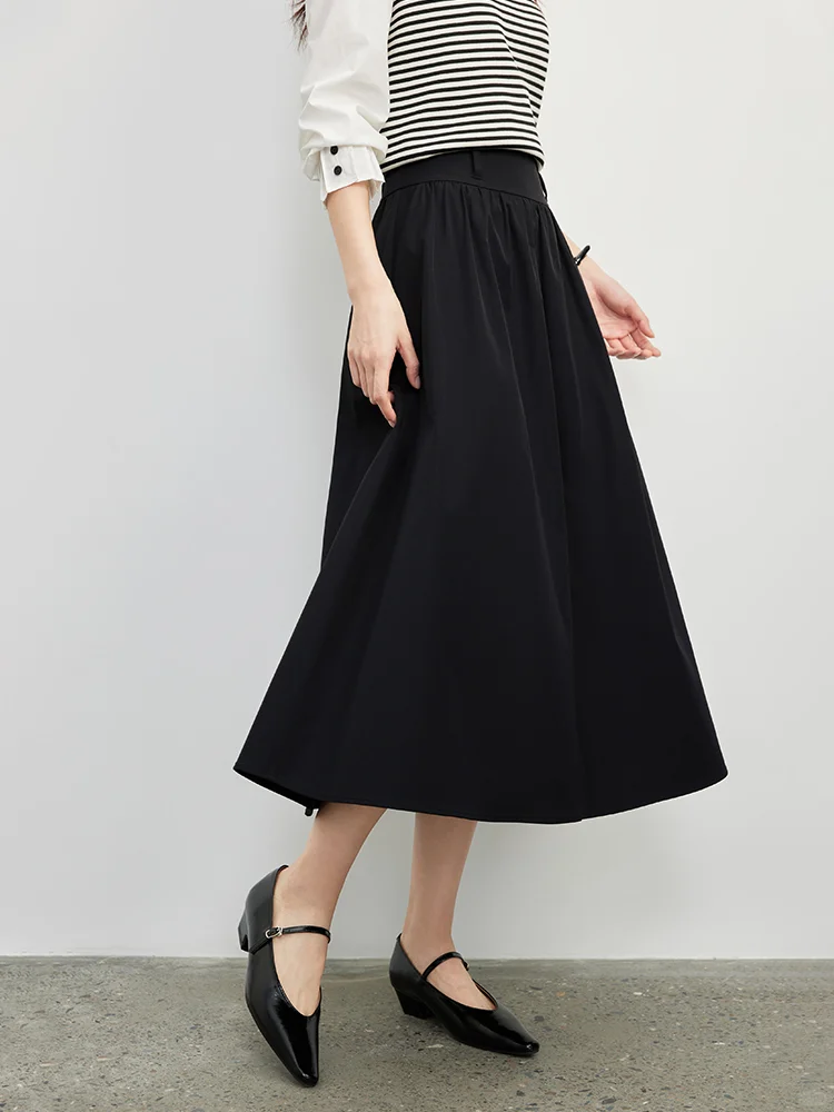 欧莎 ·经典法式复古黑裙小伞裙