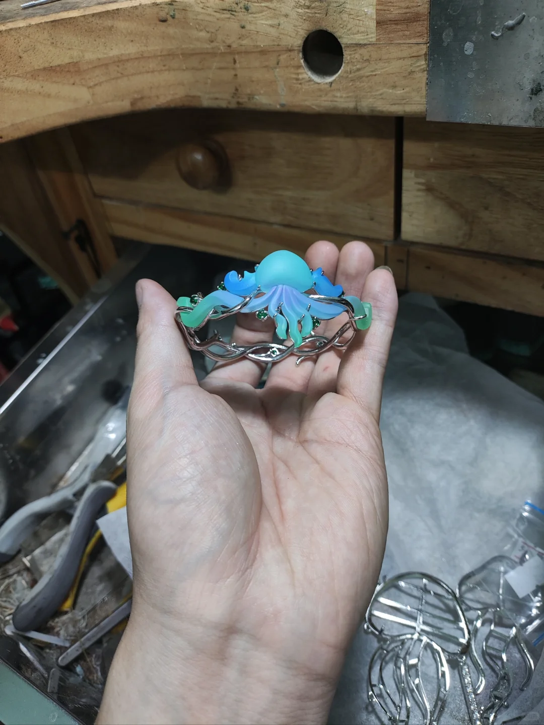 树脂金属综合材料左滑看实物！